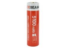 Acebeam IMR 21700 5100mAh 3.7V Protected High-Drain 15A Lithium Ion (Li-ion) Button Top Battery with Built-In USB-C Charging Port and USB to USB-C Charging Cable