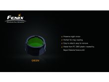 Fenix Green Filter Adapter for PD35, PD12, and UC40 Ultimate Edition Flashlights