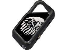 ASP Poly Sapphire Keychain Light - Nichia 5mm LED - 20 Lumens - USB Rechargeable - Black Eagle (Diamond Cut)