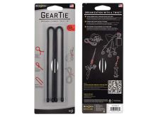 Nite Ize Gear Tie Reusable Rubber Twist Tie - 12-Inch - 2 Pack - Black (GT12-2PK-01)