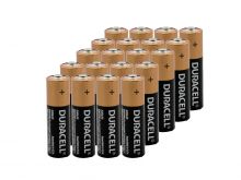 Duracell MN1500 (20PK) AA LR6 1.5V Alkaline Button Top Battery (MN1500BKV) - 20 Pack
