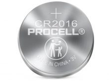 Duracell Procell CR2016 110mAh 3V Lithium (LiMnO2) Coin Cell Watch Battery (PC2016) - 1 Piece Tear Strip - Sold Individually