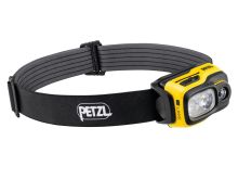 Petzl Swift RL LED Headlamp - 1100 Lumens - Includes 1 x USB-C Rechargeable 2350mAh Li-ion Battery - Black and Yellow