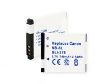 Empire BLI-378 740mAh 3.7V Replacement Lithium Ion (Li-Ion) Digital Camera Battery Pack for the Canon NB-8L