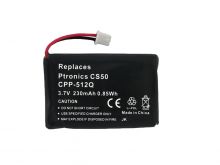 Empire 3.7V Replacement Lithium-Polymer (Li-Poly) Battery Pack for Plantronics CS50 Headsets (CPP-512Q)