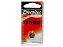 Energizer 357/303 148mAh 1.55V Silver Oxide Coin Cell Watch Battery - 1 Piece Blister Pack - Mercury Free