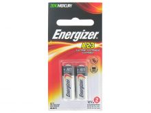Energizer A23-BPZ-2 45mAh 12V Alkaline Button Top Batteries for Keyless Entry - 2 Piece Retail Card