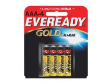 Energizer Eveready Gold A92-BP-4 AAA 1.5V Alkaline Button Top Batteries - 4 Piece Retail Card