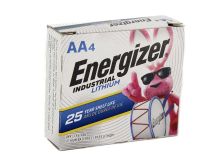 Energizer Industrial Lithium LN91 AA 3000mAh 1.5V High Energy 5A Lithium (LiFeS2) Button Top Battery - 4 Pack Box