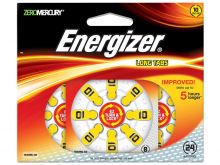 Energizer EZ Turn & Lock AZ10-DP (24PK) Size 10 91mAh 1.45V Zinc Air Yellow Hearing Aid Batteries - 24 Count Blister Pack