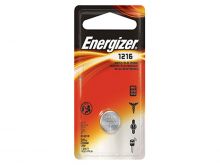 Energizer ECR1216-BP-1 34mAh 3V Lithium Primary (LiMNO2) Coin Cell Battery - 1 Piece Blister Pack