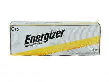 Energizer Industrial EN93 (12PK) C-cell 1.5V Alkaline Button Top Batteries - Box of 12