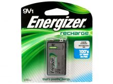 Energizer Recharge NH22-BP-1 9V 175mAh 8.4V Nickel Metal Hydride (NiMH) Battery with Snap Connector - Retail Card
