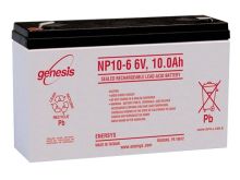 Enersys NP10-6 10Ah 6V Rechargeable Sealed Lead Acid (SLA) Battery - F1 Terminal