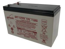 Enersys NP7-12TFR 7Ah 12V Rechargeable Flame Resistant Sealed Lead Acid (SLA) Battery - F1 or F2 Terminal