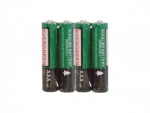 Evergreen LR03AM4-EVG-S (4SHK) 2450mAh 1.5V AAA Alkaline Button Top Batteries - 4 Pack Shrink Wrap (300 Shrink Packs per Case)