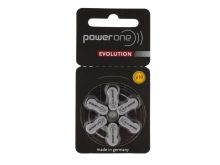 PowerOne Evolution P10 (6PK) Size 10 1.45V Zinc Air Yellow Hearing Aid Batteries - 6 Pack Retail Card