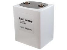 Exell 276 PP9 9V Alkaline Industrial Battery for Vintage Radios, Broadcast Receivers - Replaces Eveready 276