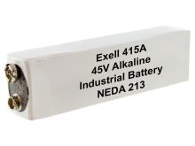 Exell 415A 45V Alkaline Industrial Battery for VOMs, Radios - Replaces Eveready 415, BLR102