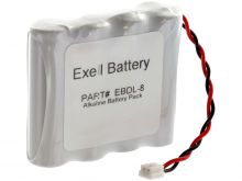 Exell EBDL-8 6V Door Lock Battery Pack - Front Shot