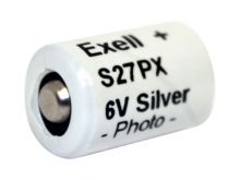 Exell S27PX 6V 116mAh Silver Oxide (Zn/Ag20) Camera Battery