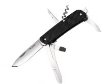 Fenix Ruike L31-B Folding Multifunction Knife - 3.35-inch Straight Edge, Clip Point, 18 Featured Tools - Black