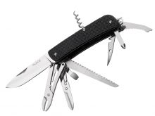 Fenix Ruike L51-B Folding Multifunction Knife - 3.35-inch Straight Edge, Clip Point, 23 Featured Tools - Black