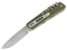 Fenix Ruike M42-G Folding Multifunction Knife - 2.79-inch Straight Edge, Clip Point, 16 Featured Tools - Green