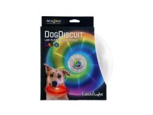 Nite Ize Flashflight Dog Discuit LED Flying Disc - Includes 2 x CR2016s - Disc-o (FFDD-07-R8)