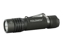 Folomov 18650S LED Flashlight - Nichia 219D - 960 Lumens - Includes 1 x 3.7V 3400mAh 18650 - Grey