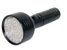 Golden Gadgets 68 UV LED Flashlight - Runs on 4 x AAA Batteries - Black or Silver