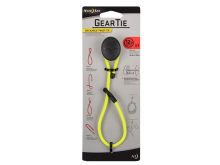 Nite Ize Gear Tie Dockable Twist Tie with Adhesive End and Stretch Loop - 12-Inch - Neon Yellow