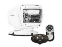 GoLight GT Halogen Permanent Mount Spotlight with Wireless Handheld and Dash Mount Remotes - White