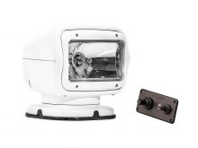 GoLight GT Halogen Permanent Mount Spotlight with Hardwired Dash Remote - White