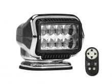 GoLight Stryker ST LED Permanent Mount Spotlight with Wireless Handheld or Hardwired Dash Mount Remote - Chrome with Wireless Remote