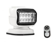 GoLight GT LED Portable Mount Spotlight with Wireless Handheld Remote and Permanent Mount Shoe - White (79004GT)