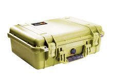 Pelican 1500 Watertight Case With Foam - Green