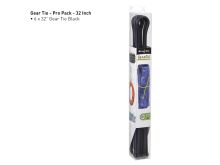 Nite Ize Gear Tie ProPack Reusable Rubber Twist Tie - 32-Inch - 6 Pack - Black (GTPP32-01-R8)