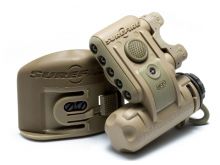 SureFire HL1-B Tactical Helmet Light with 3 x White, 2 x Infrared and 1 x Infrared IFF LEDs - 19.2 Lumens - Includes 1 x CR123A - Desert Tan (HL1-B-TN)