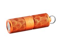 Olight iTHX Rechargeable LED Keychain Flashlight - 180 Lumens - Uses Built-in 130mAh Li-ion Battery Pack - Orange Feathers