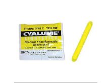 Cyalume 2-inch ChemLight Mini Light Sticks - Case of 50 - Individually Foiled - Yellow (9-28690PF)