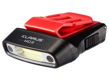Klarus HC3 Visor Clip Motion-Sensing Rechargeable Headlamp - 100 Lumens - Includes Built-in 500mAh Li-ion Battery pack