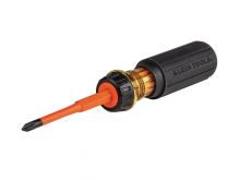 Klein Tools 2-in-1 Insulated Flip-Blade Screwdriver - #2 Ph - 1/4in Sl (32293)
