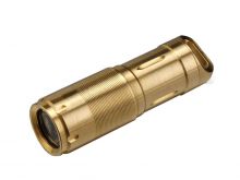MecArmy X2S PVD Rechargeable Keychain Flashlight - 1 x CREE XP-G2 LED - 130 Lumens - Includes 1 x 10180 - Gold