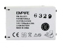 Empire BLI-5571 1200mAh 3.6V Replacement Lithium Ion (Li-Ion) Battery for the Motorola SNN5571B 2-way Radio