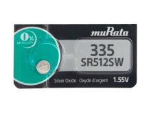 Murata SR512SW 335 6mAh 1.55V Silver Oxide Watch Battery - 1 Piece Tear Strip, Sold Individually