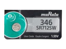 Murata SR712SW 346 9.5mAh 1.55V Silver Oxide Watch Battery - 1 Piece Tear Strip, Sold Individually