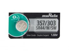 Murata SR44W 357 303 160mAh 1.55V Silver Oxide Watch Battery - 1 Piece Tear Strip, Sold Individually