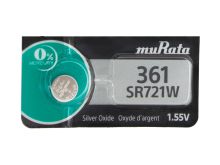 Murata SR721W 361 24mAh 1.55V Silver Oxide Watch Battery - 1 Piece Tear Strip