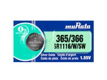 MuRata (formerly Sony) SR1116W 365 33mAh 1.55V Silver Oxide Watch Battery - 1 Piece Tear Strip